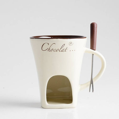 Fondue Mug Set Personal Mini Fondue Pots Chocolate Cheese Ice Cream