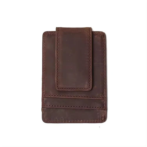 The Walden | Handmade Leather Front Pocket Wallet with Money Clip