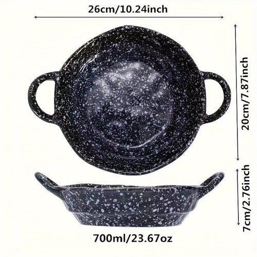 Elegant Ceramic Double Ear Plate Set for All Occasions