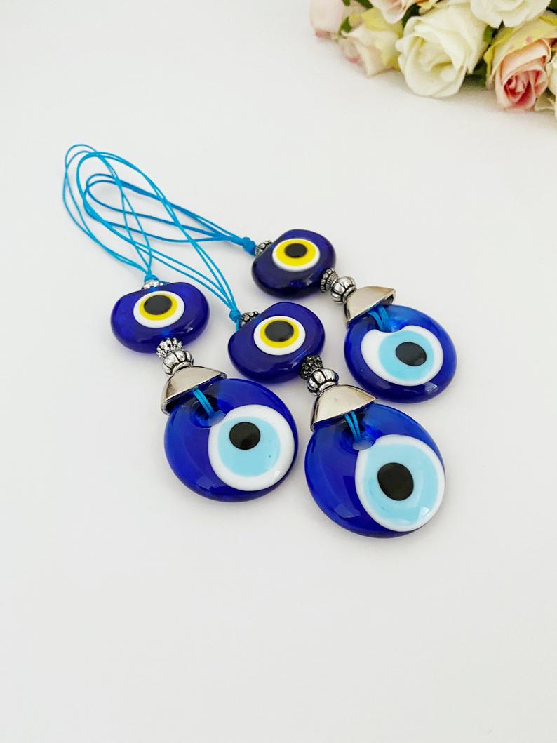 Evil Eye Car Accessories, Christmas Tree Ornament, Blue Evil Eye Bead