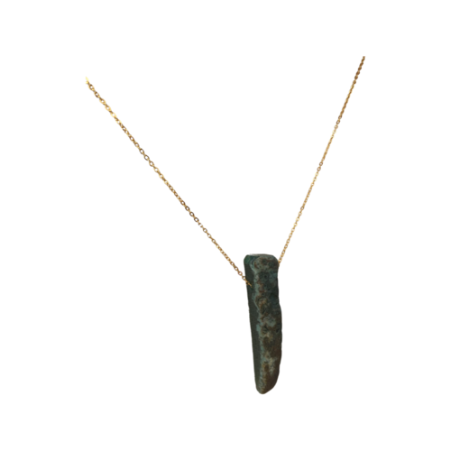 Natural Raw Green Aventurine Gemstone Necklace by The Urban Charm