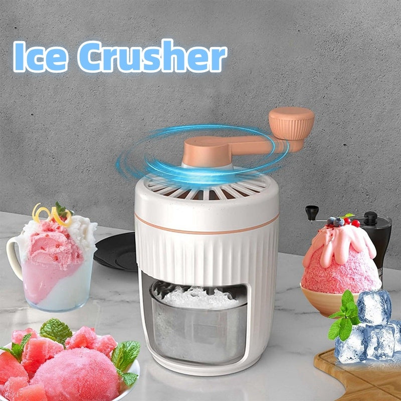 Hand-cranked Ice Shaving Machine Small Household Ice Crusher