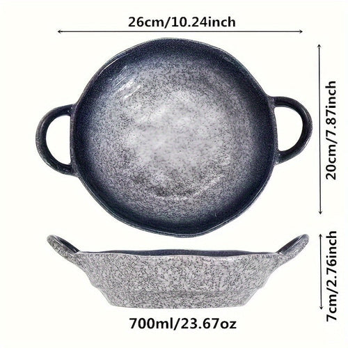 Elegant Ceramic Double Ear Plate Set for All Occasions