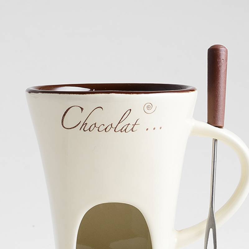 Fondue Mug Set Personal Mini Fondue Pots Chocolate Cheese Ice Cream