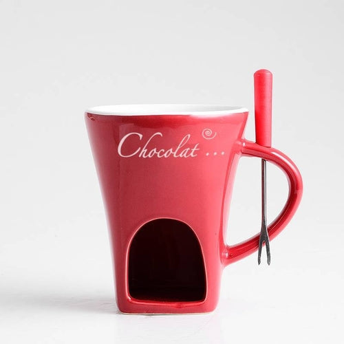Fondue Mug Set Personal Mini Fondue Pots Chocolate Cheese Ice Cream