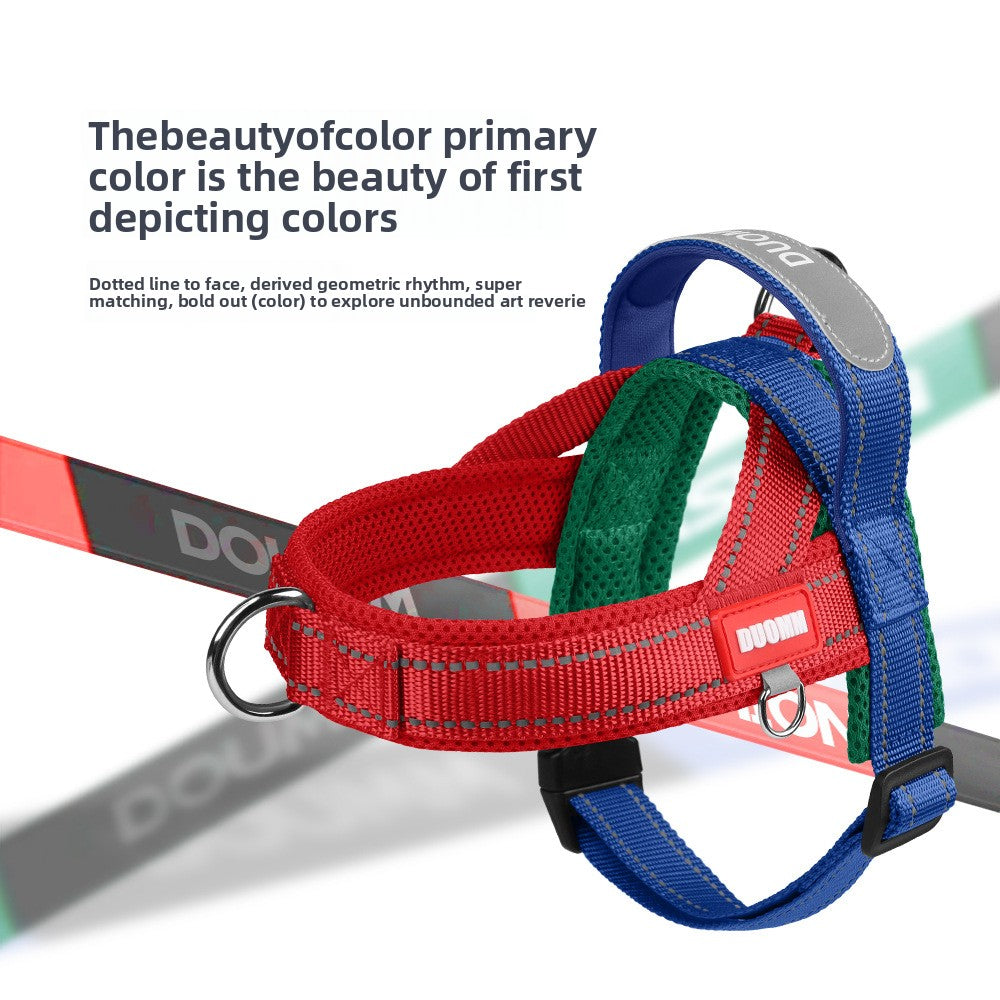 Pet saddle chest and back reflective explosion-proof