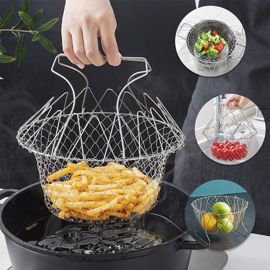 Stainless Steel Deep-fried Large Noodle Kitchen French Fries Tools