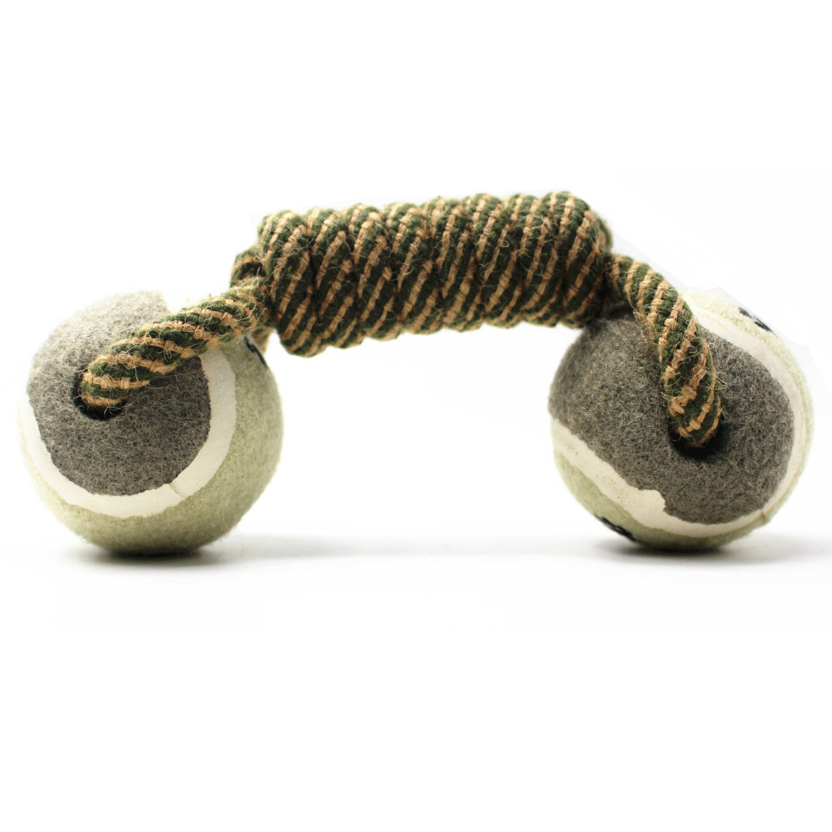 Tennis Ball Dumbbell – Tough Tug Toy for Dogs