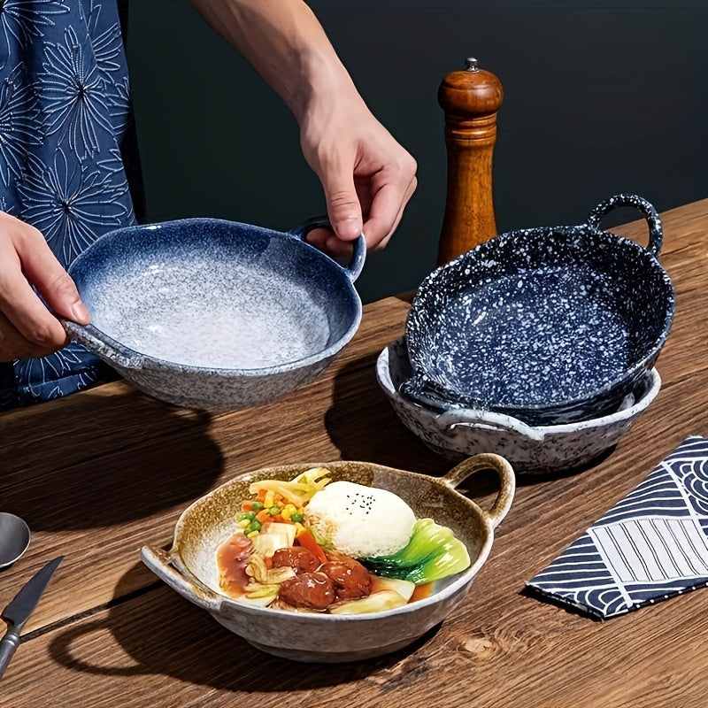 Elegant Ceramic Double Ear Plate Set for All Occasions