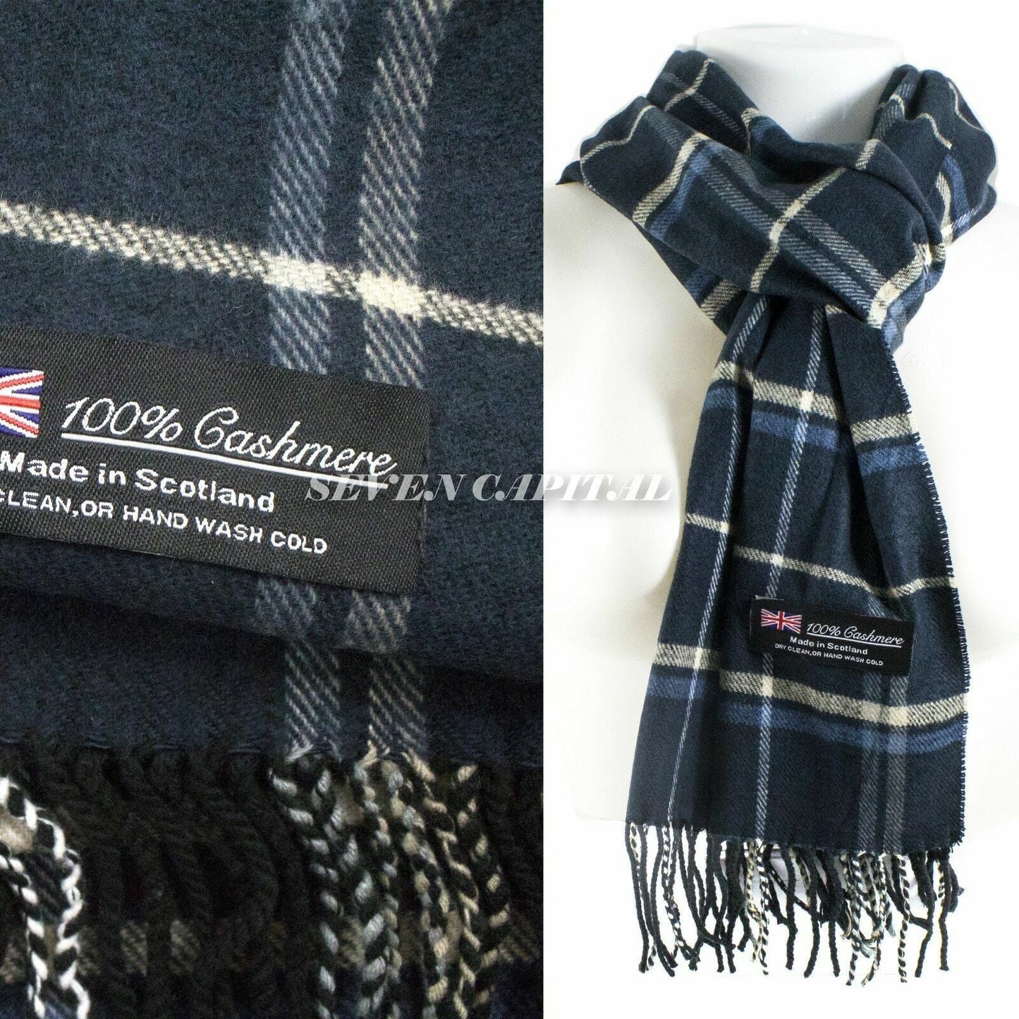 Mens Womens Winter Warm SCOTLAND Made Pashmina Scarf Scarves Plaid