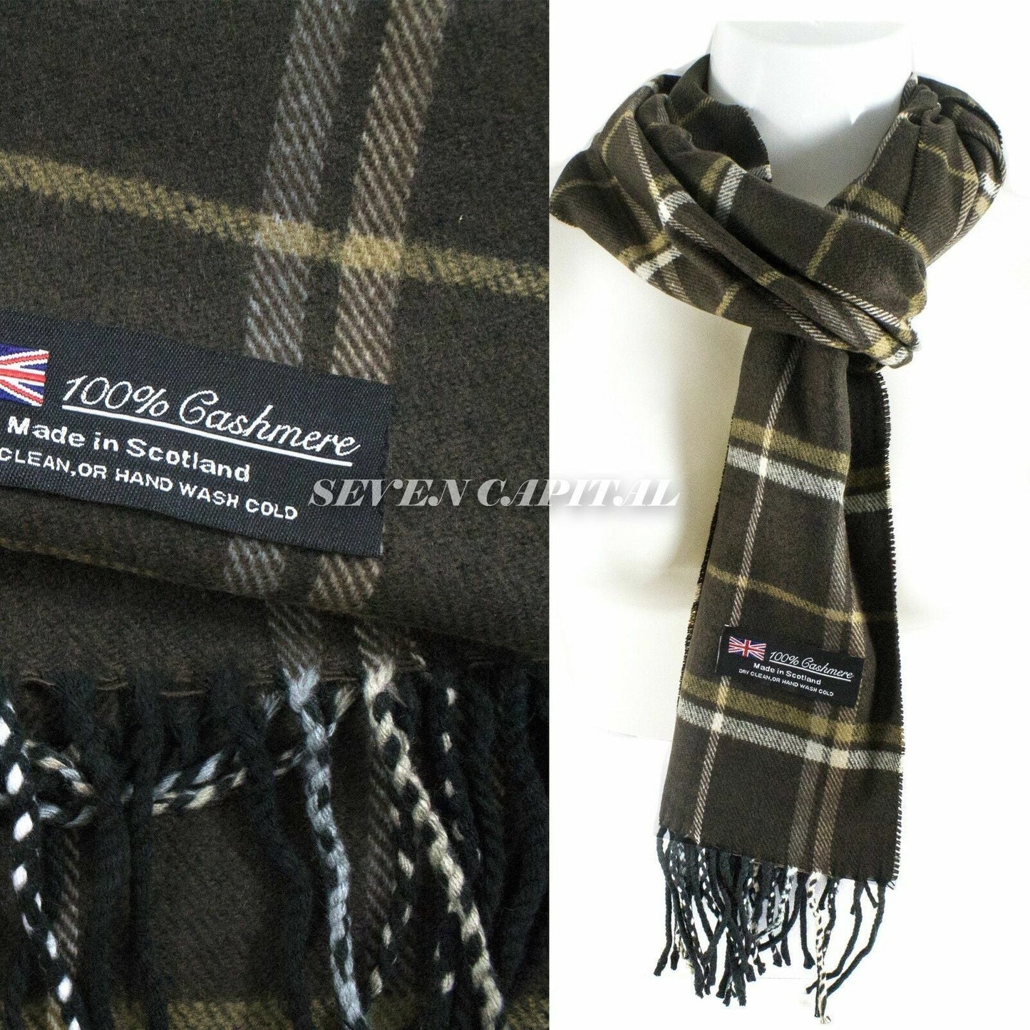 Mens Womens Winter Warm SCOTLAND Made Pashmina Scarf Scarves Plaid