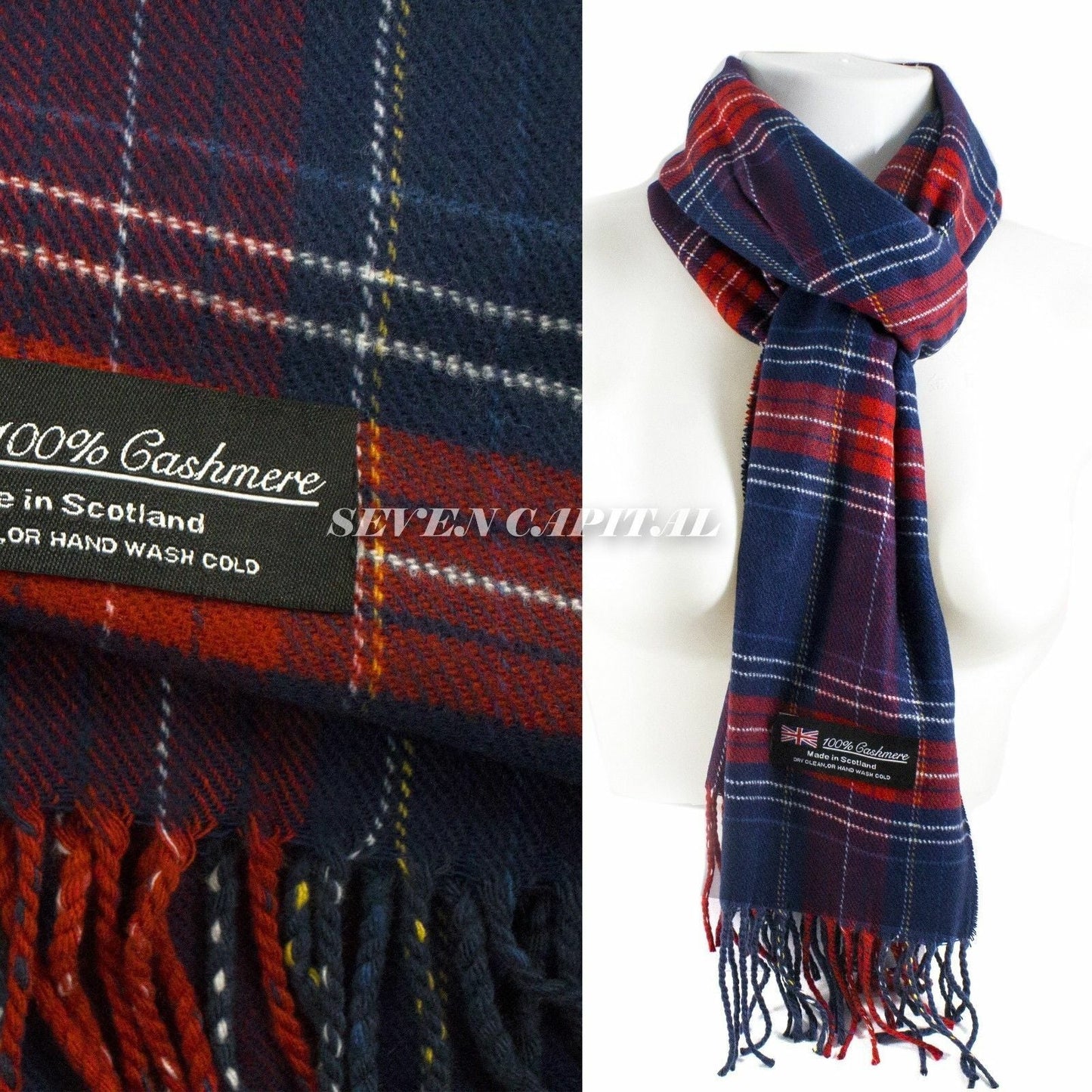 Mens Womens Winter Warm SCOTLAND Made Pashmina Scarf Scarves Plaid