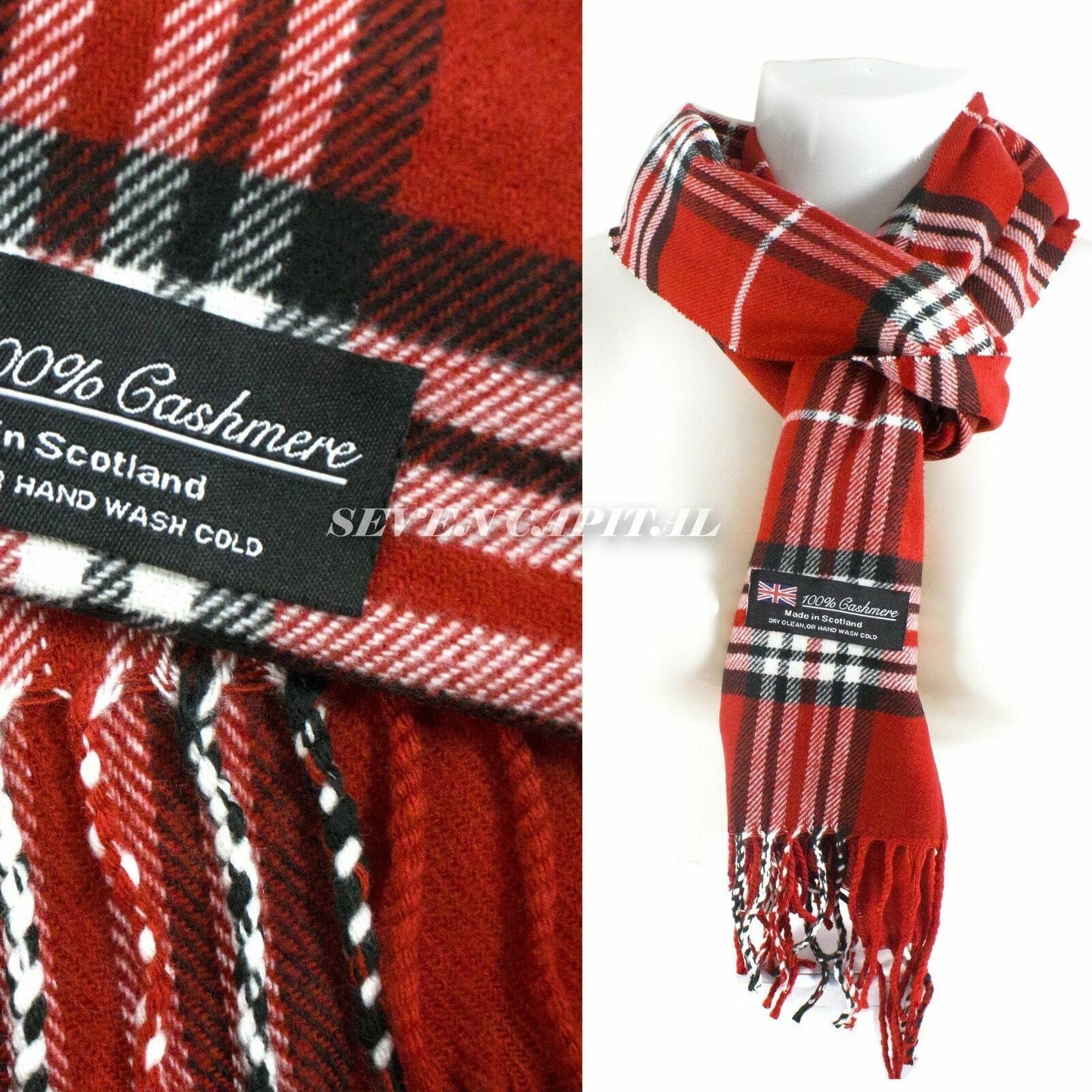 Mens Womens Winter Warm SCOTLAND Made Pashmina Scarf Scarves Plaid