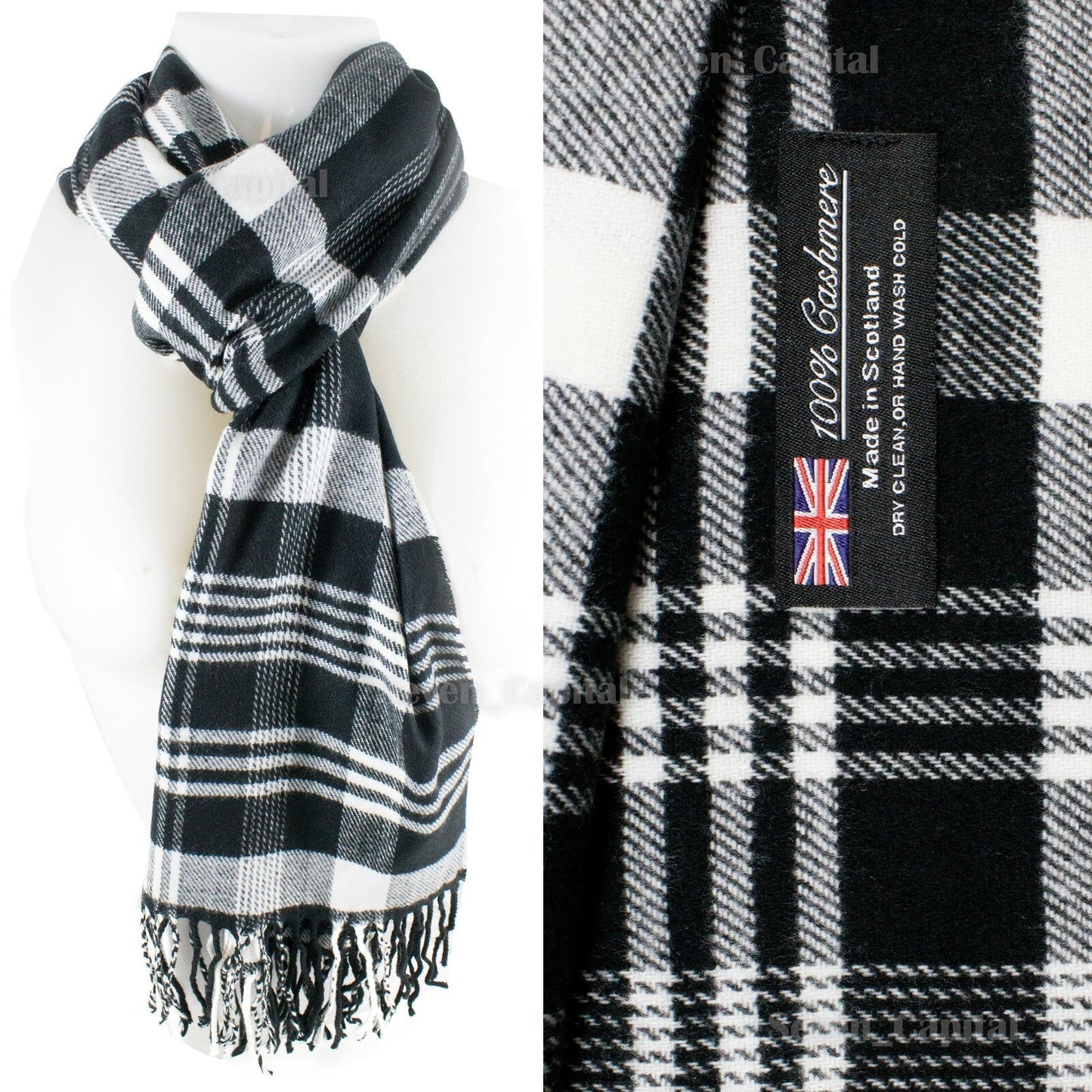 Mens Womens Winter Warm SCOTLAND Made Pashmina Scarf Scarves Plaid