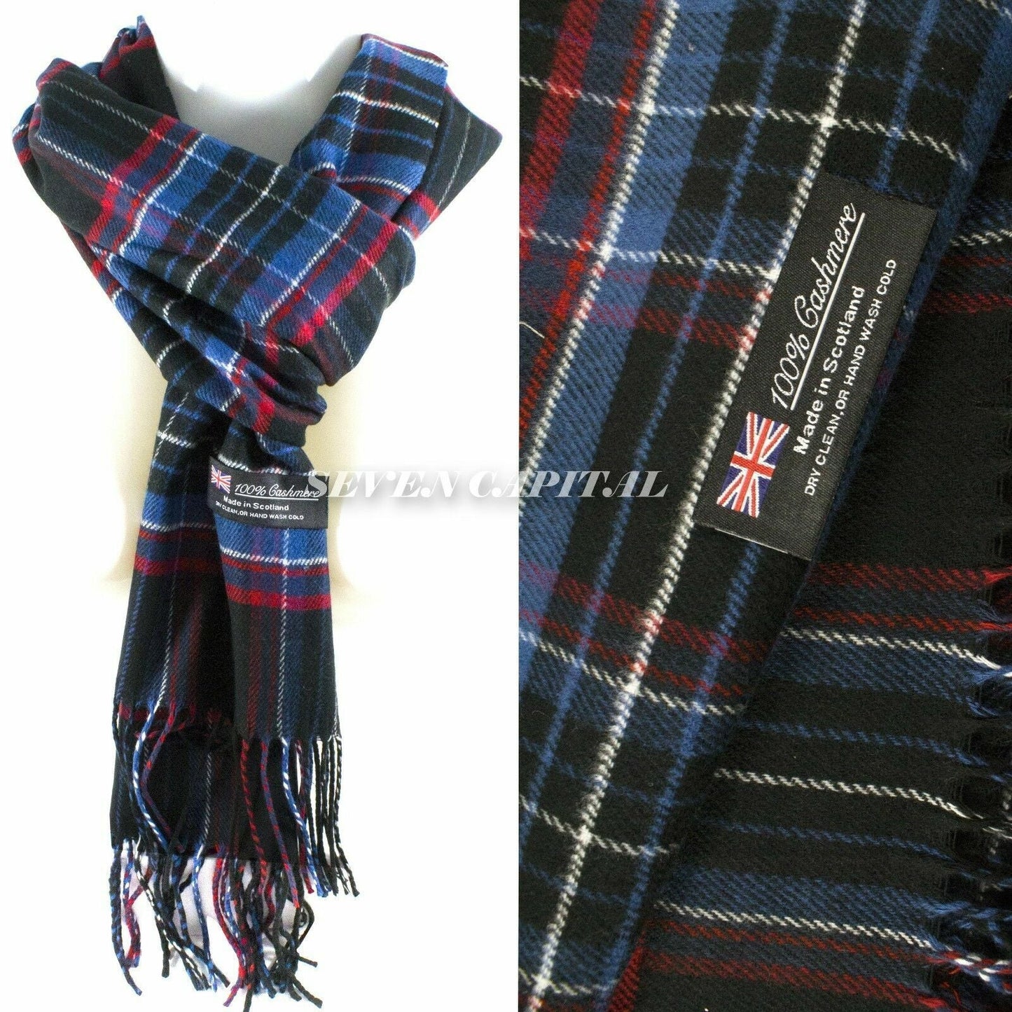 Mens Womens Winter Warm SCOTLAND Made Pashmina Scarf Scarves Plaid