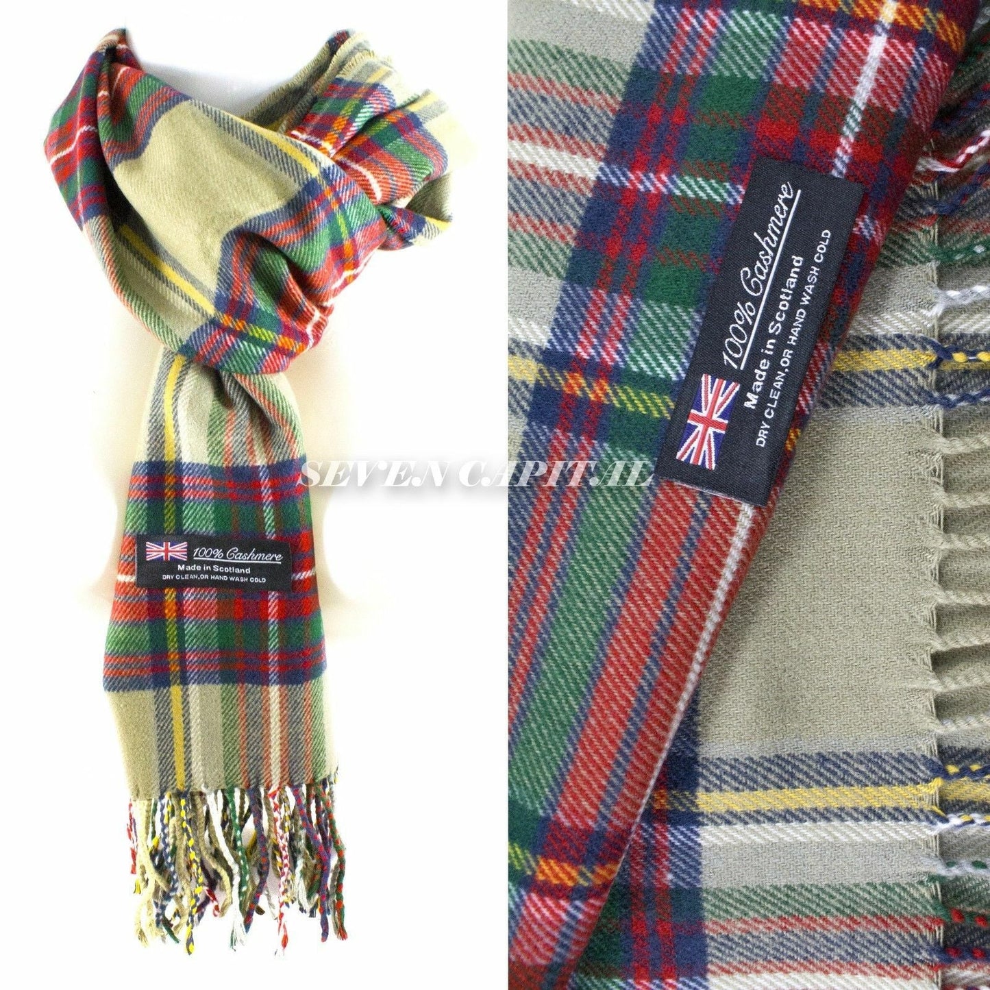 Mens Womens Winter Warm SCOTLAND Made Pashmina Scarf Scarves Plaid
