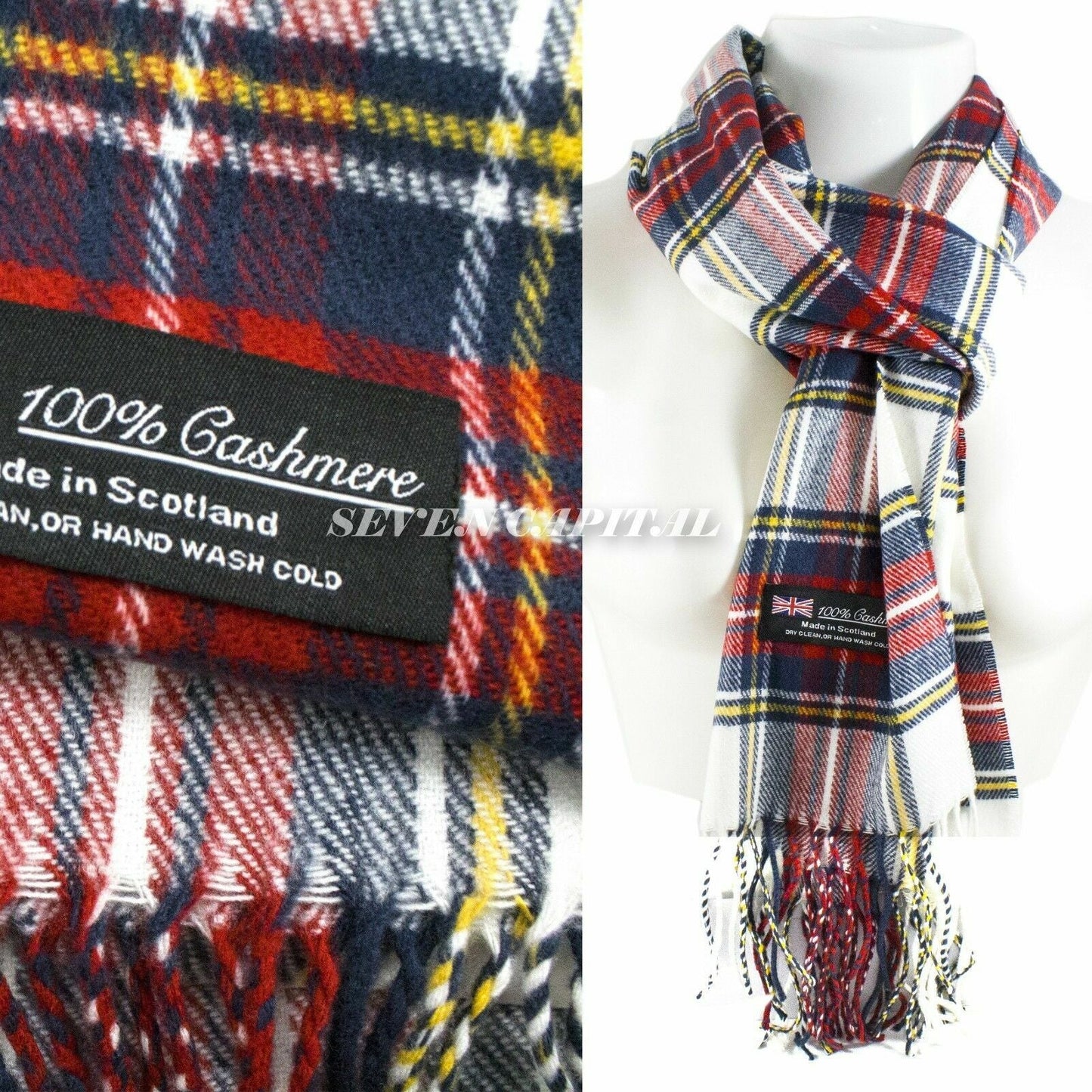 Mens Womens Winter Warm SCOTLAND Made Pashmina Scarf Scarves Plaid