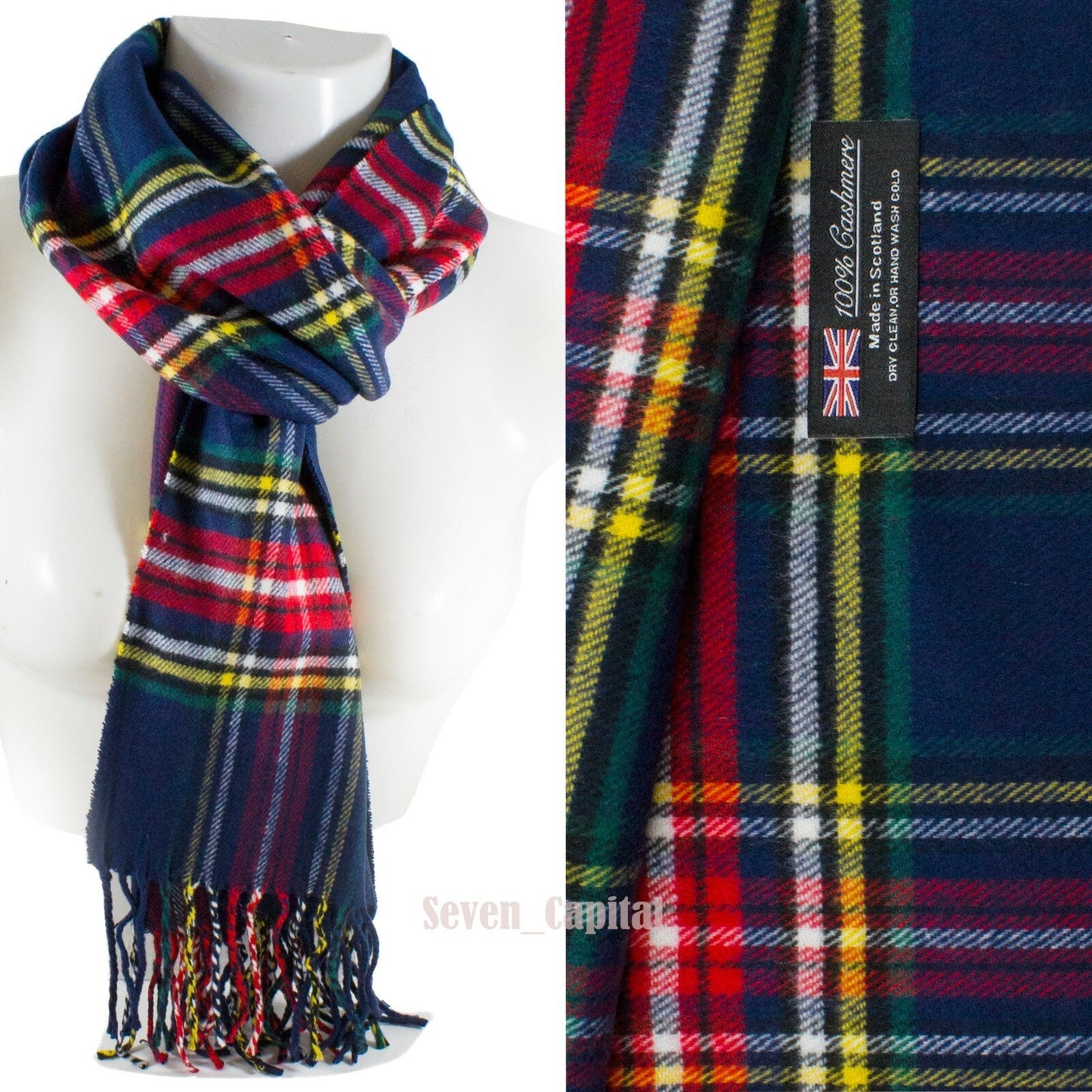 Mens Womens Winter Warm SCOTLAND Made Pashmina Scarf Scarves Plaid