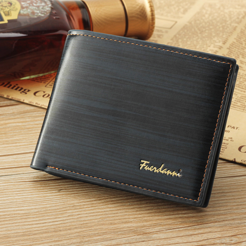 Men's Bifold Leather Credit ID Card Holder Wallet Billfold Purse