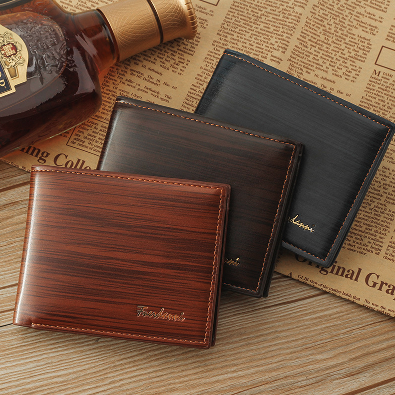 Men's Bifold Leather Credit ID Card Holder Wallet Billfold Purse