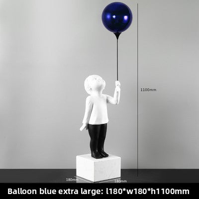 Balloon Boy Sculpture Decorative Item