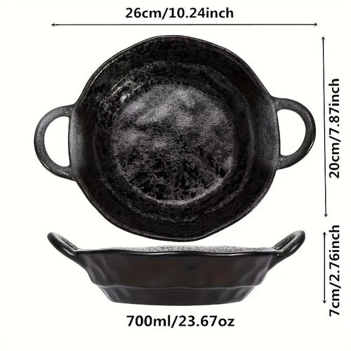 Elegant Ceramic Double Ear Plate Set for All Occasions