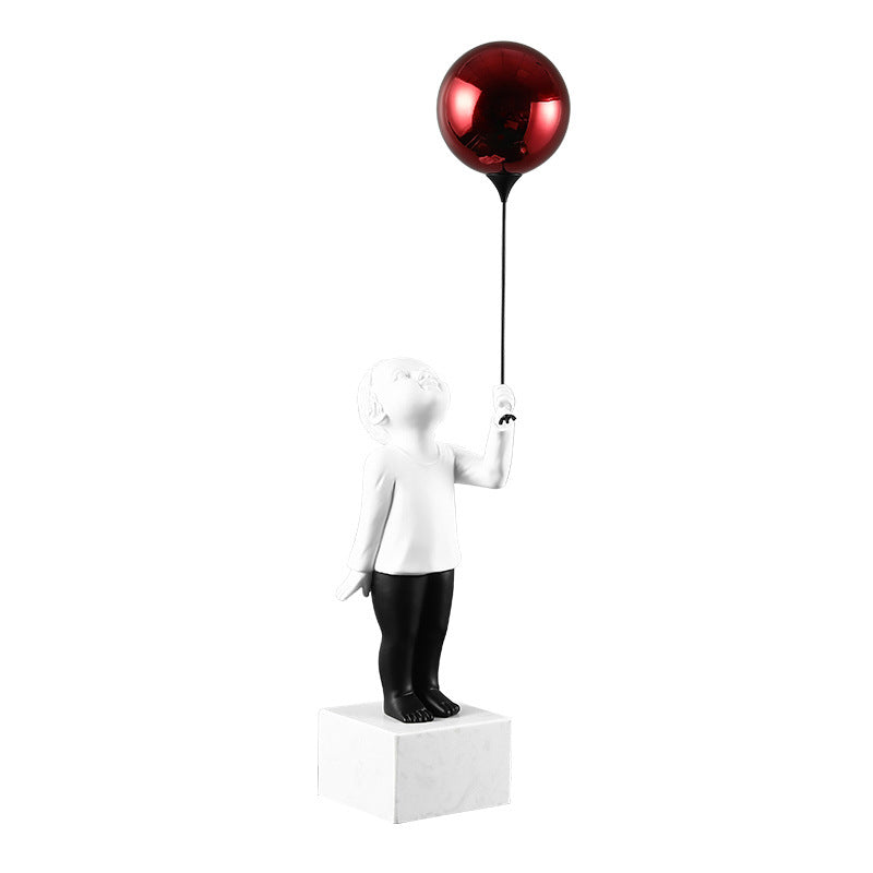 Balloon Boy Sculpture Decorative Item