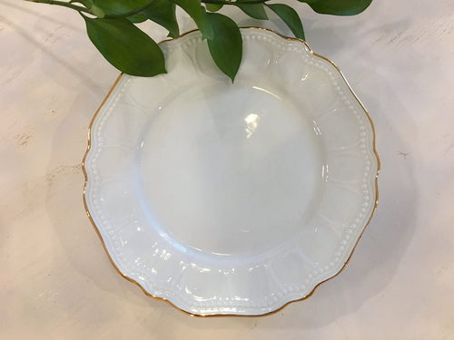 The set of 4 porcelain dessert plates, Be my Guest
