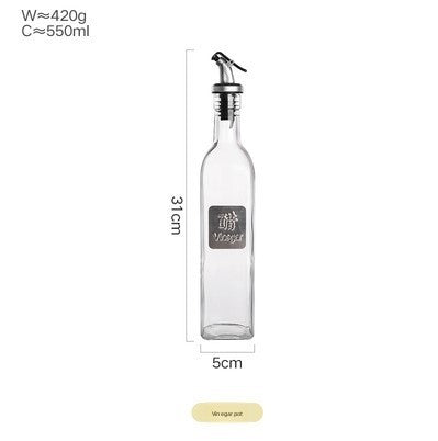 Glass Oil Dispenser Bottle Kitchen