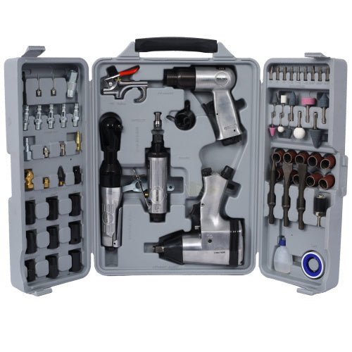Air Tools & Accessories Kit, 71 Pieces, Impact Wrenches, Air Ratchets,