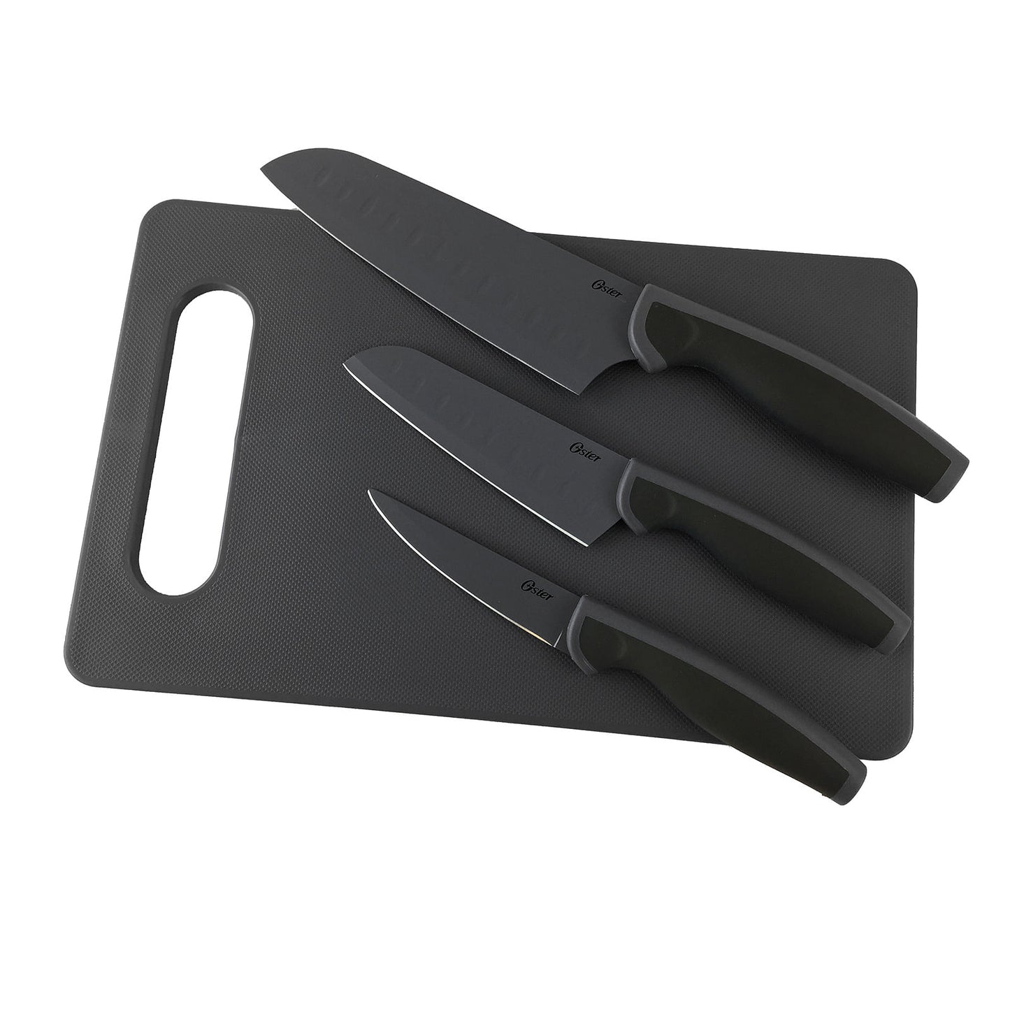 Oster Slice Craft 4 Piece Cutlery Knife Set with Cutting Board in