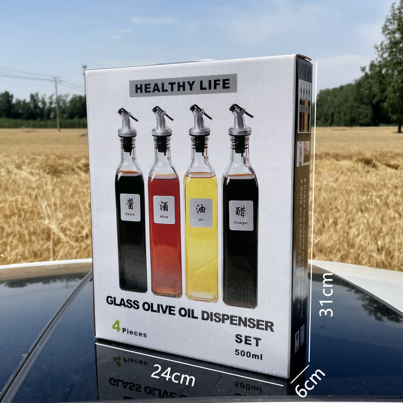 Glass Oil Dispenser Bottle Kitchen