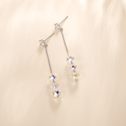 Gold Plating Long Chain Earrings