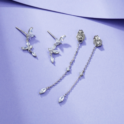 Gold Plating Long Chain Earrings