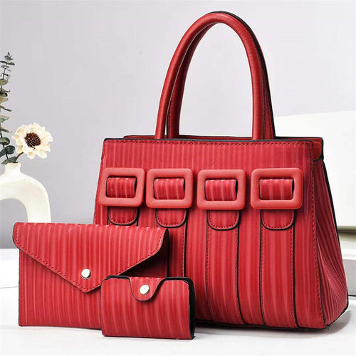 Three-Piece Sets Large Capacity Tote Woman Handbag