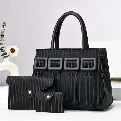 Three-Piece Sets Large Capacity Tote Woman Handbag