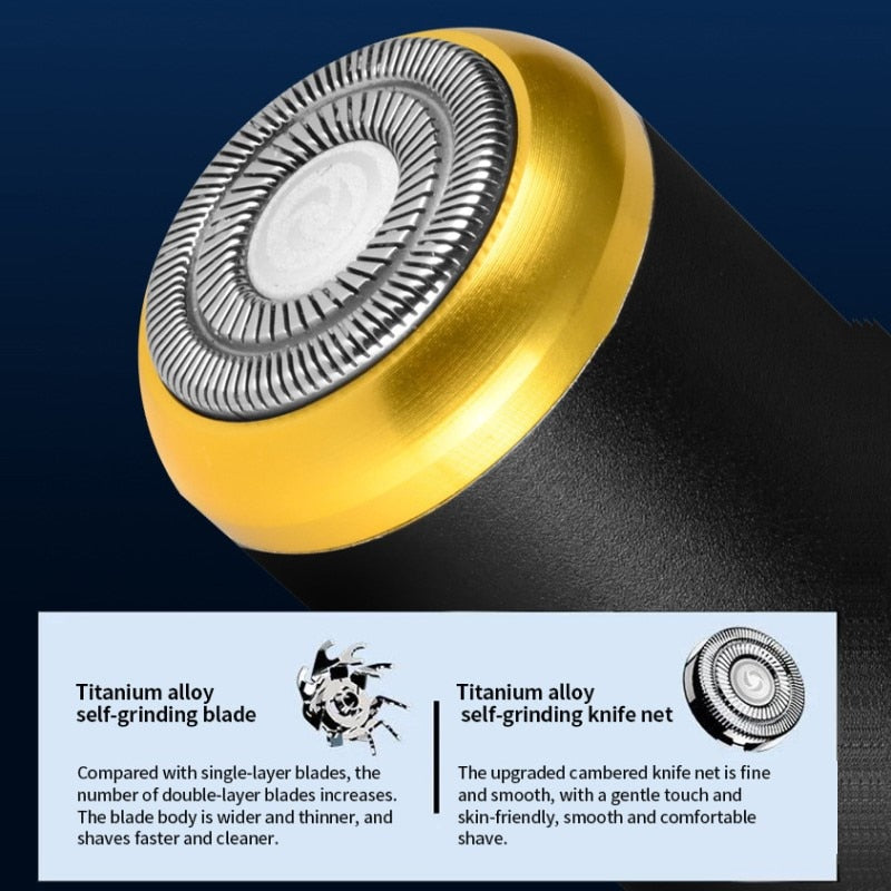 Electric Shaver Razor Shaving Beard Machine for Men Dry Wet Beard