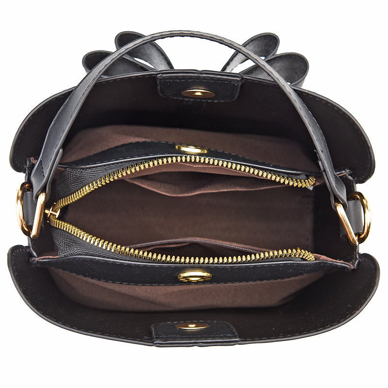 Classic Bucket Bow Women's Crossbody Bag - Large Capacity Portable