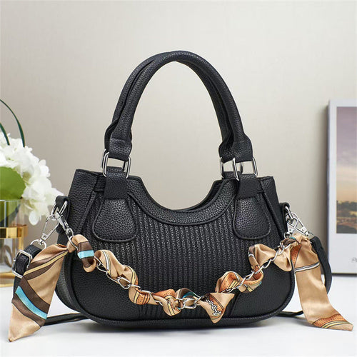 Elegant Braided Chain Handbag - Luxury Handmade Women's Crossbody Bag