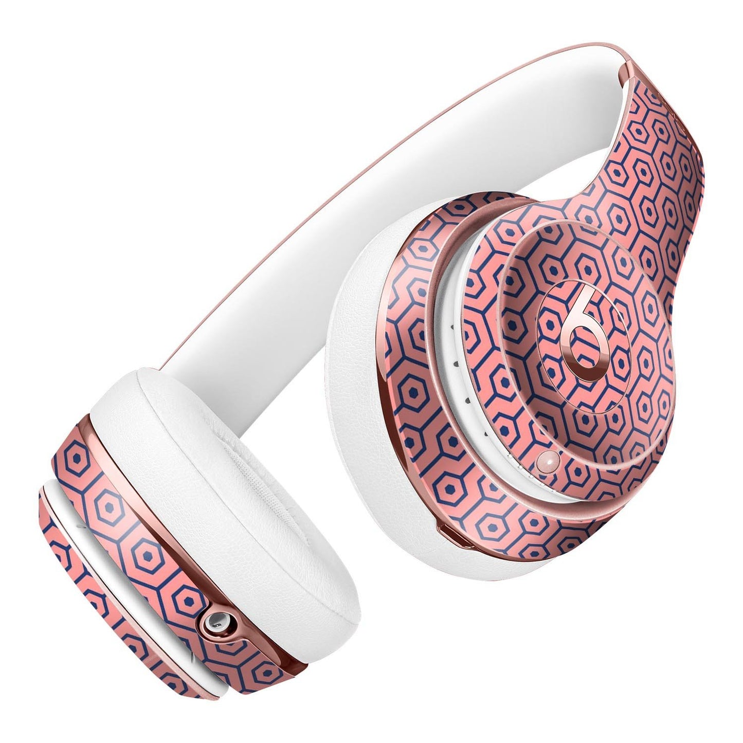 Navy Cells Over Coral  2 Full-Body Skin Kit for the Beats by Dre Solo
