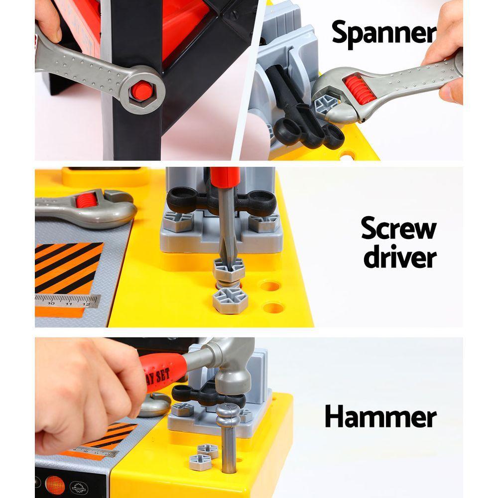 Keezi Kids Pretend Workbench DIY Tools 54 Piece Children Role Play