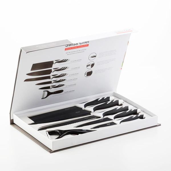 Knife Set Cecotec 01024 Black 6 Pieces
