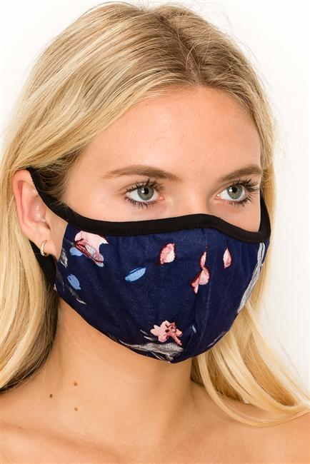FASHION MASK SW545-MASK101-FL22-floral double layer contoured face