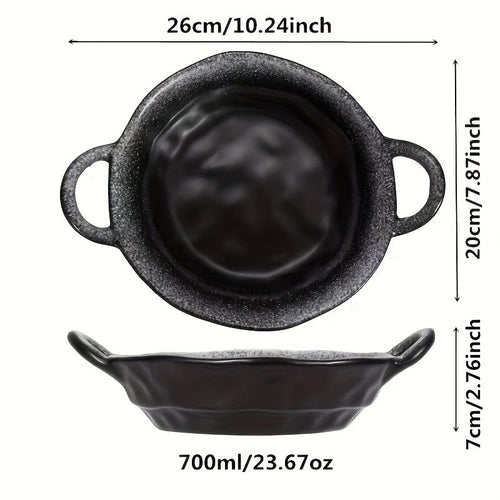 Elegant Ceramic Double Ear Plate Set for All Occasions