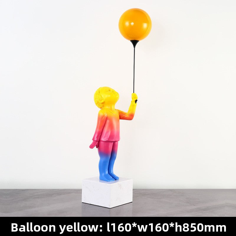 Balloon Boy Sculpture Decorative Item
