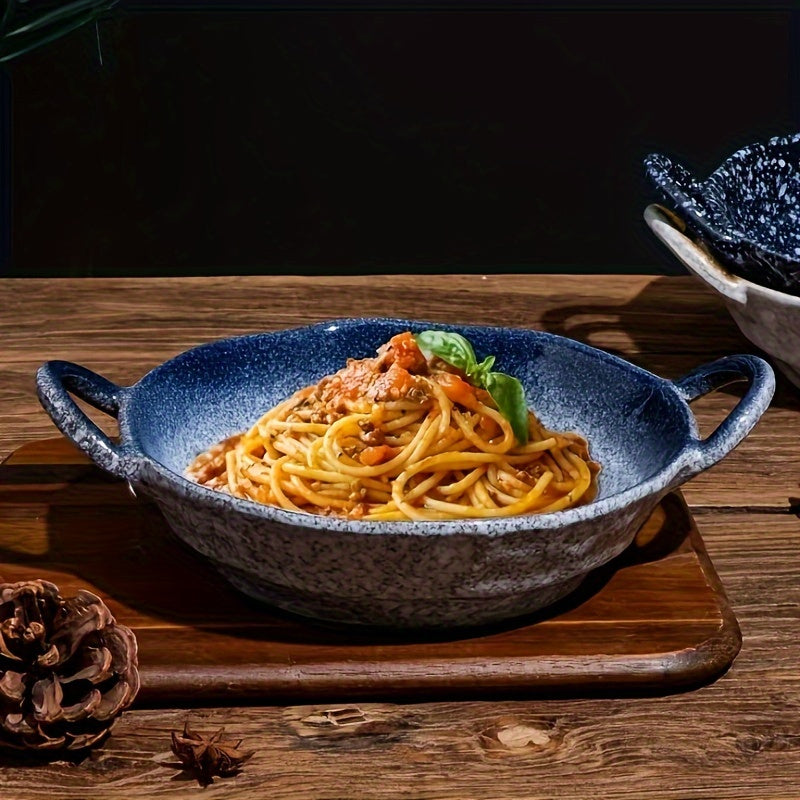 Elegant Ceramic Double Ear Plate Set for All Occasions