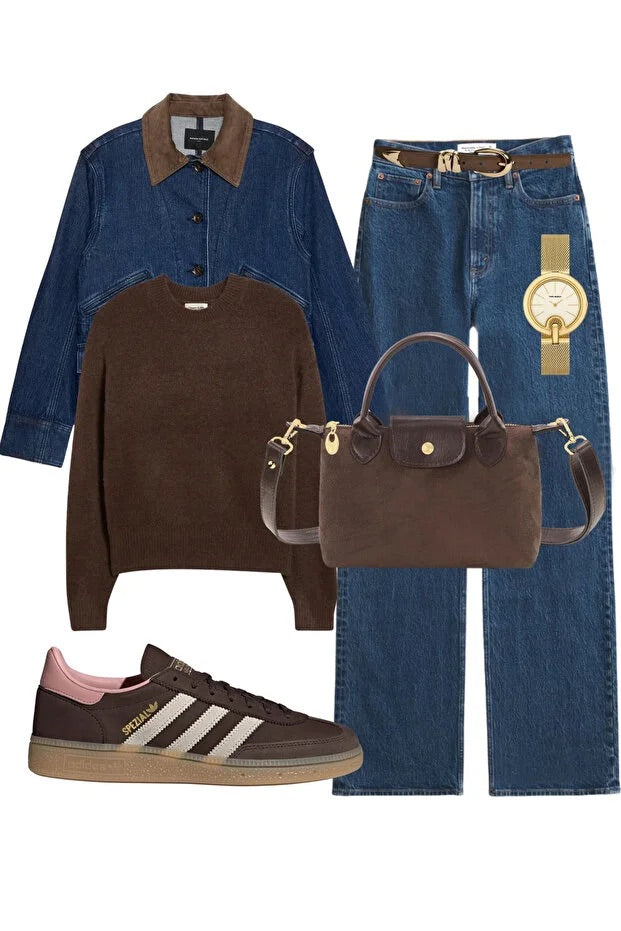 Brown Suede Versatile PU Leather Shoulder Bag for Women