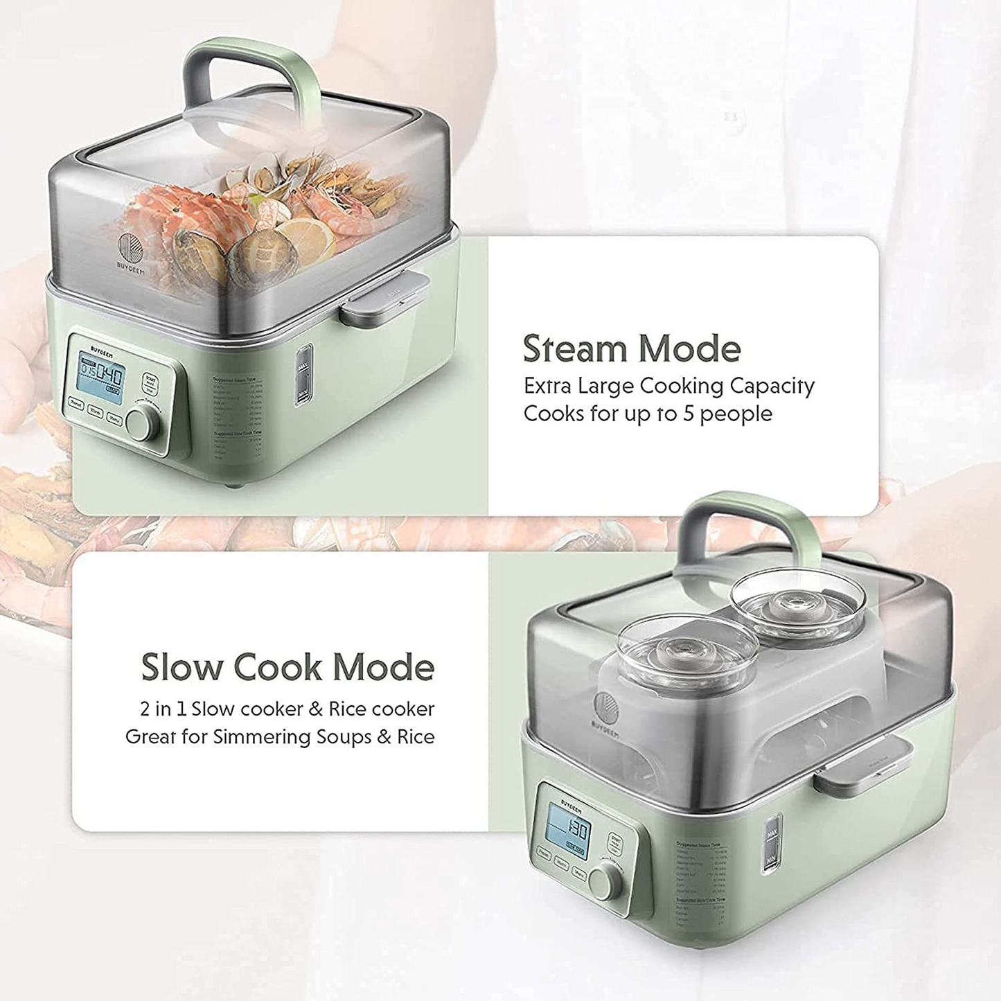 Electric Stew Pot All-in-One Intelligent Food Steamer