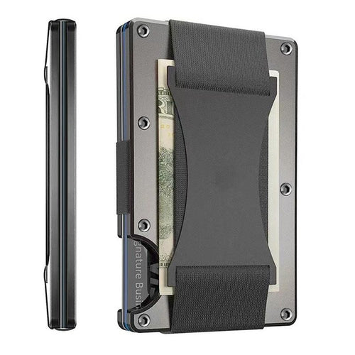 Minimalist Slim Wallet For Men - RFID Blocking Front Pocket Credit