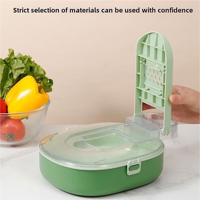 Oval-Shaped Vegetable Cutter - Ergonomic Kitchen Tool for Precise
